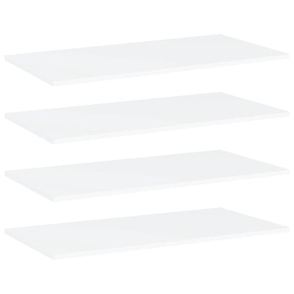 NNEVL Bookshelf Boards 4 pcs White 80x40x1.5 cm Chipboard