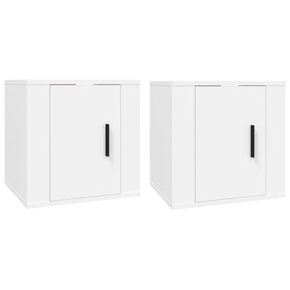 NNEVL Wall Mounted TV Cabinets 2 pcs White 40x34.5x40 cm