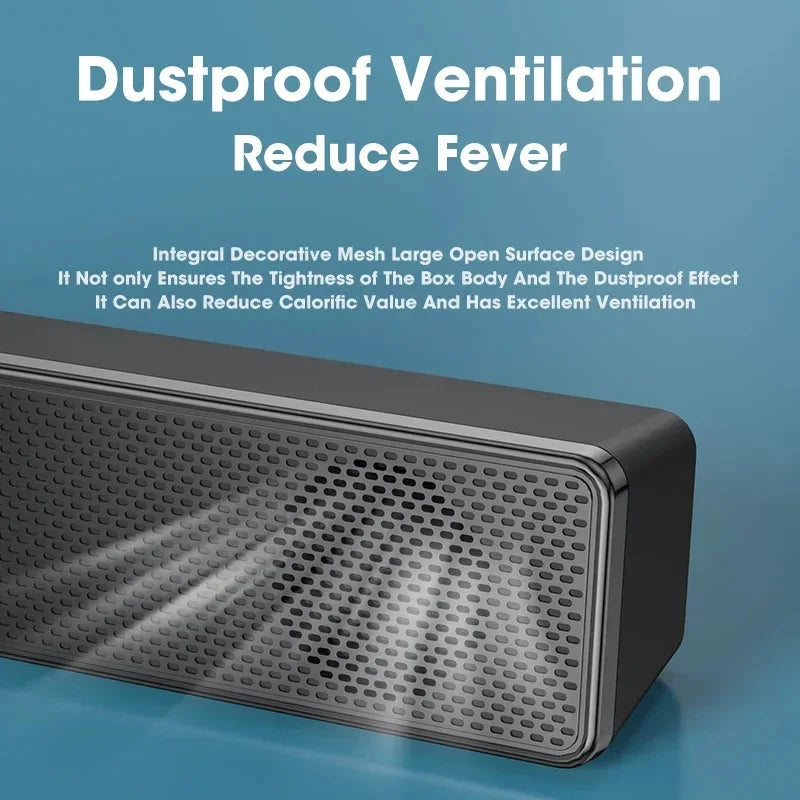 NNEOBA Wired Bluetooth Speaker USB Powered Soundbar